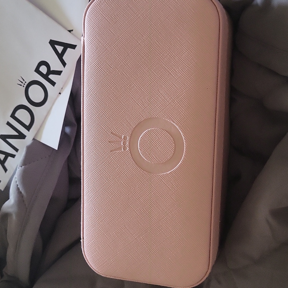 Pandora  Boxed Pink Jewlery Box Leather Last One Five Star Beautiful Boxed